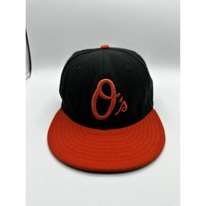 Baltimore Orioles O's Fitted Hat New Era 59Fifty Size 7 1/8 On-Field Cool Base